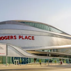 Rogers Place Arena in Canadian Alberta^ home of the Edmonton Oilers (NHL) Edmonton^ Canada - July 22^ 2017