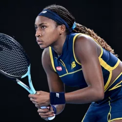 Cori Coco Gauff during the Australian Open AO 2024 Grand Slam tennis tournament on January 25^ 2024 at Melbourne Park^ Australia.