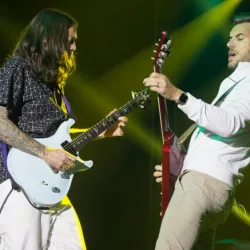 311 performs at the High Times Cannabis Cup in Santa Rosa. Nick Hexum^ in white shirt^ is the bands lead vocalist. Santa Rosa^ CA/USA - 6/3/17