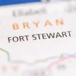 MAP DEPICTING Fort Stewart. Georgia. USA