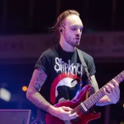 Chris Cain^ rhythm guitarist for Bad Wolves^ at Tribute Communities Centre ^ Oshawa Ontario Canada 11/30/2018