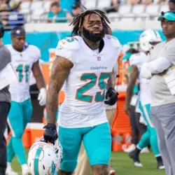 25 XAVIEN HOWARD CB MIAMI DOLPHINS PRE SEASON WEEK 3 AUGUST 26^ 2023 EVERBANK STADIUM JACKSONVILLE FLORIDA