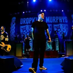 Al Barr of Dropkick Murphys performs on stage at the Paramount Theater in Seattle^ WA on June 27^ 2011