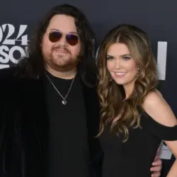 Wolfgang Van Halen of rock band MAMMOTH and wife Andraia Allsop at the MusiCares Person of the Year Gala. LOS ANGELES^ USA. February 02^ 2024