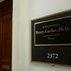 US HOUSE REPRESENTATIVE HENRY CUELLAR PHD TEXAS - office entrance sign WASHINGTON^ DC - APRIL 26^ 2019