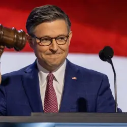 Speaker of the House Mike Johnson (R-LA) at the Republican National Convention. Milwaukee^ Wisconsin - July 15^ 2024