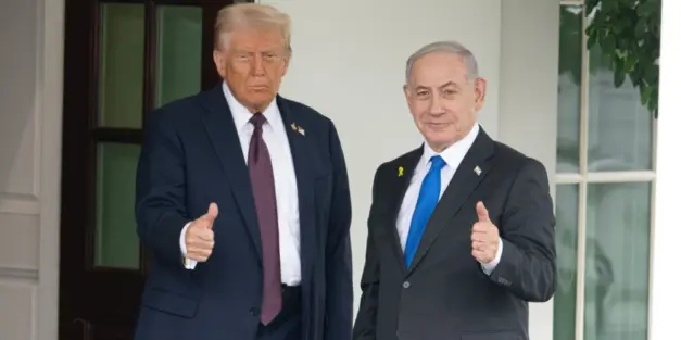 Israeli Prime Minister Netanyahu meets with President Trump at Mar-a-Lago