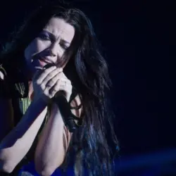 Amy Lee of Evanescence during performance at festival Rock for People in Hradec Kralove^ Czech republic^ July 6^ 2017.