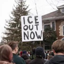 Community in Minneapolis gather to peacefully protest against ICE after ICE agent murder a civilian Minneapolis^ Minnesota^ United States 1/7/ 2026