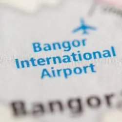 Bangor International Airport. Maine. USA