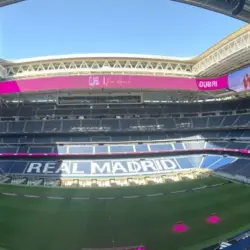 Inside the home of Real Madrid ^ The Santiago Bernabeu Stadium Madrid ^ Spain - Aug 28^ 2025