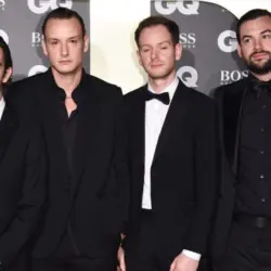 The 1975 arriving for the GQ Men of the Year Awards 2019 in association with Hugo Boss at the Tate Modern^ London. LONDON^ UK. September 03^ 2019