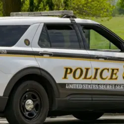 Washington DC^ USA - 30 April 2024: Police patrol car used by the United States Secret Service Uniformed Division