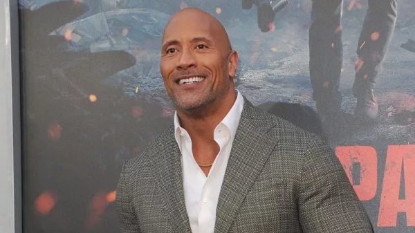 Dwayne Johnson at the Los Angeles premiere of 'Rampage' held at the Microsoft Theater in Los Angeles^ USA on April 4^ 2018.