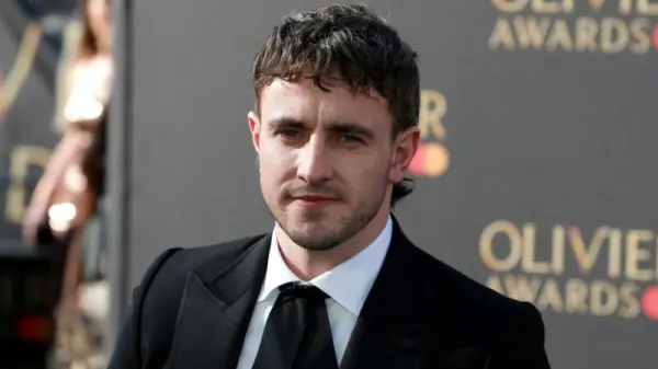 Paul Mescal attend The Olivier Awards 2023 at the Royal Albert Hall in London^ England. London^ United Kingdom - April 02^ 2023