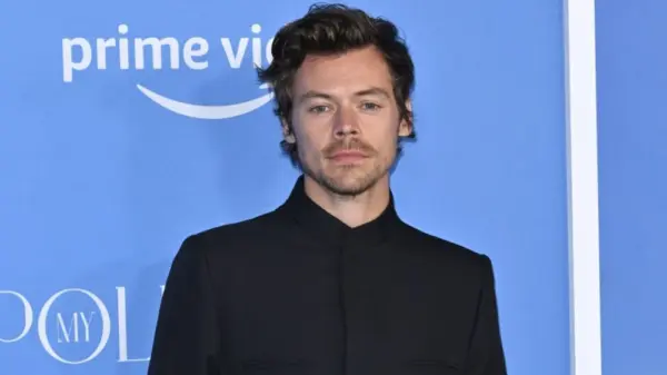 Harry Styles at the premiere for "My Policeman" at the Regency Bruin Theatre. LOS ANGELES^ CA. November 01^ 2022