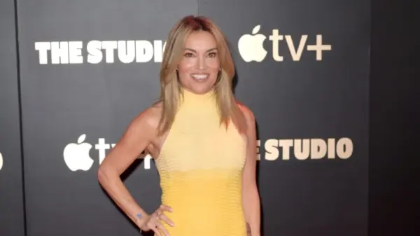 Kit Hoover at the premiere for The Studio at the Academy Museum of Motion Pictures. Los Angeles^ CA. 02MAR2025