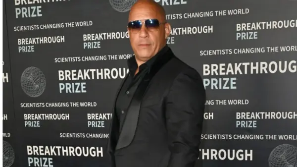 Vin Diesel at the 2023 Breakthrough Prize Ceremony for Science and Mathematics at the Academy Museum LOS ANGELES^ CA. April 15^ 2023