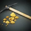 mining-pickaxe-and-gold-nuggets-standing-on-black-background