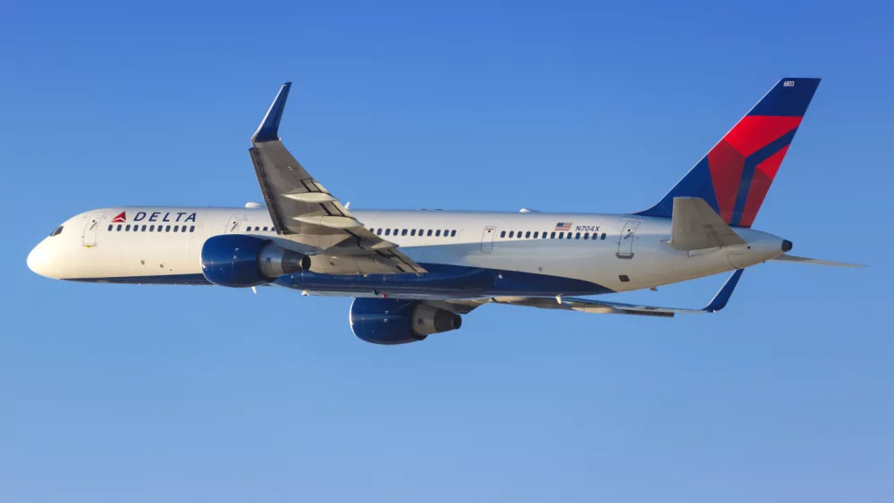 Delta Airlines Boeing 757-200 at Los Angeles airport (LAX) in the USA