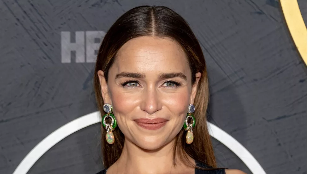 Emilia Clarke attends 2019 HBO's Post Emmy Award Reception at Pacific Design Center^ Los Angeles^ CA on September 22^ 2019