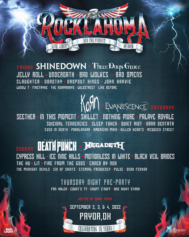 Win Rocklahoma Passes The River FM