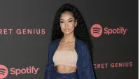 Jhene Aiko arrives at Spotify's Second Annual Secret Genius Awards held at Ace Hotel on November 16^ 2018 in Los Angeles^ California.