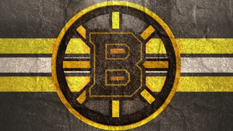 Emblem of the Boston Bruins. The Boston Bruins are a professional ice hockey team. Logo for presentation or infographics.