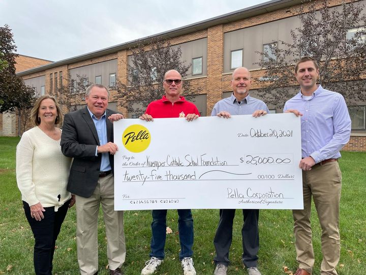 $25,000 Pella Rolscreen Foundation Donation To Kuemper Goes To Entranceway Improvements At High School - Vimarsana News