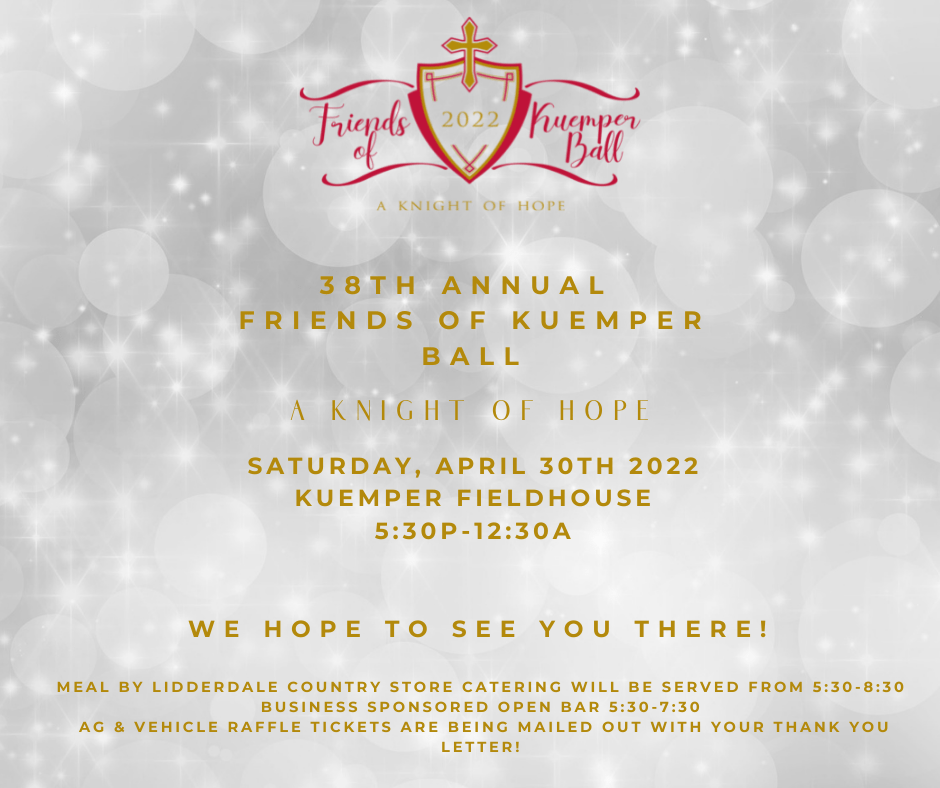 38th Annual Friends Of Kuemper Ball Scheduled For April 30 With 'A Knight Of Hope' Theme | CBC Online - Vimarsana News