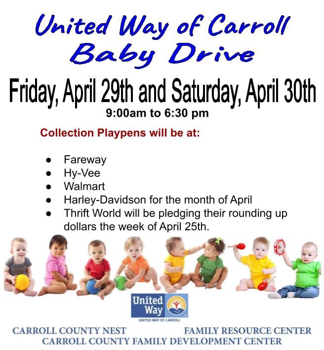 United Way Of Carroll Partners With Local Businesses For Upcoming Baby Drive - Vimarsana News