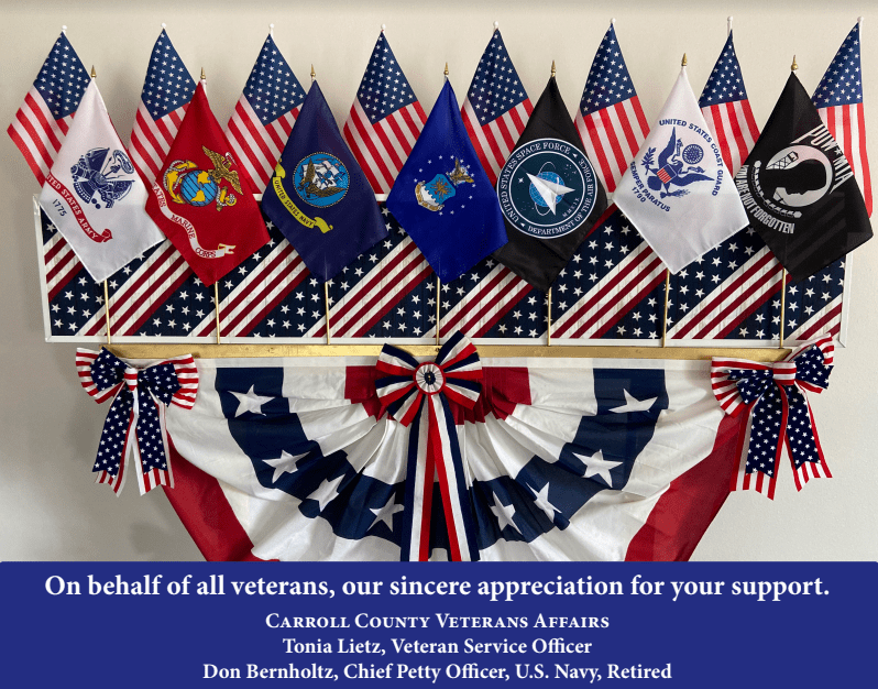 Carroll County Veterans Affairs Recognizes Local Businesses For Outstanding Support For Vets - Vimarsana News