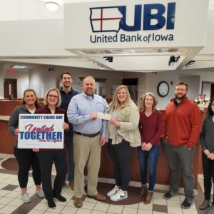 UBI Donates Over $2,200 To United Way Of Carroll County