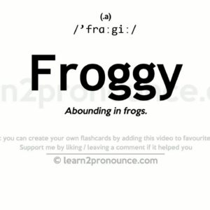 pronunciation