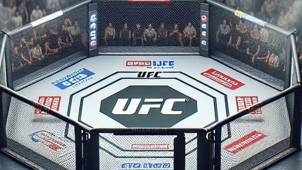 AI-generated image Description -- UFC Ring