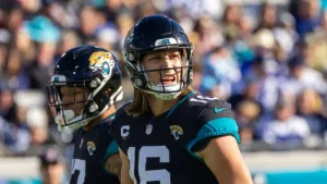 16 TREVOR LAWRENCE at DALLAS COWBOYS VS JACKSONVILLE JAGUARS DECEMBER 18^ 2022 at TIAA BANK FIELD JACKSONVILLE FLORIDA