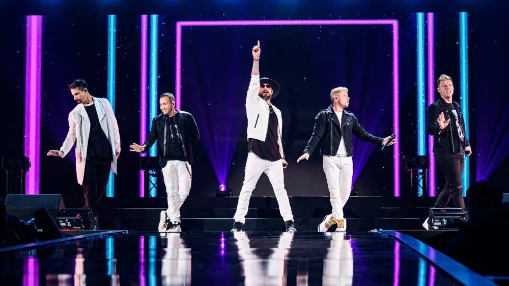 Backstreet Boys perform at the 2019 iHeartRadio Music Festival. Las Vegas^ NV^ USA - September 20^ 2019