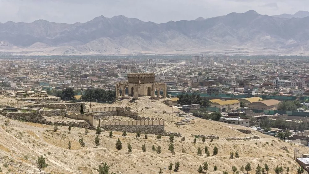 View on the city of Kabul^ Afghanistan