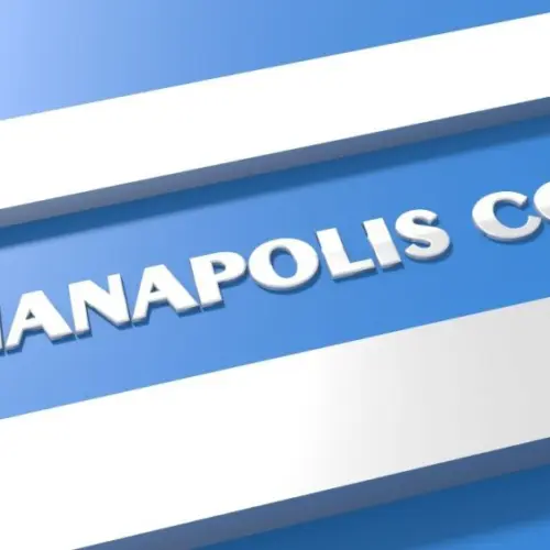 Indianapolis Colts American football team uniform colors. Template for presentation or infographics. Silver letters of team name. 3D render. 3D Illustration