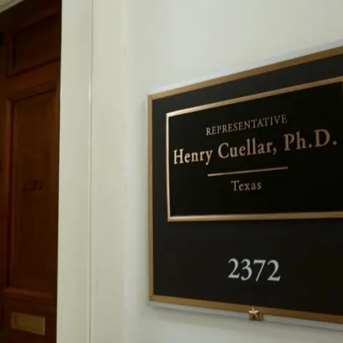 US HOUSE REPRESENTATIVE HENRY CUELLAR PHD TEXAS - office entrance sign WASHINGTON^ DC - APRIL 26^ 2019