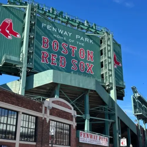 Exterior of Boston Red Sox stadium Fenway Park. Boston^ USA. April 14th 2024