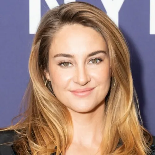 Shailene Woodley wearing dress by Armani attends premiere of biopic Ferrari during closing night of New York Film Festival at Alice Tully Hall in New York on October 13^ 2023