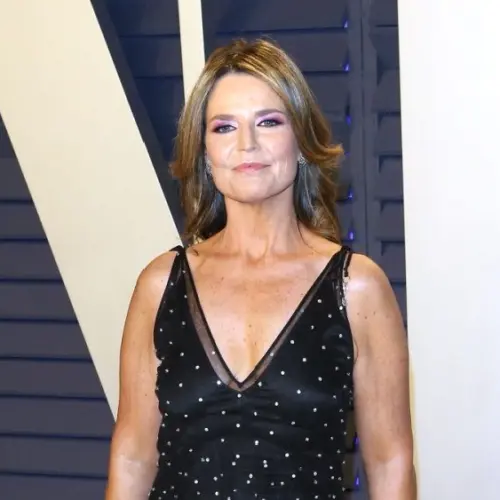 Savannah Guthrie at the 2019 Vanity Fair Oscar Party at The Wallis Annenberg Center for the Performing Arts on February 24^ 2019 in Beverly Hills^ CA