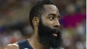 ames Harden of USA Team at FIBA World Cup basketball match between USA and Mexico^ final score 86-63^ on September 6^ 2014^ in Barcelona^ Spain.