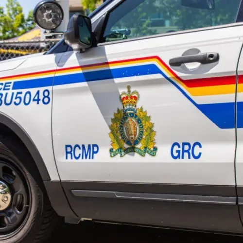 RCMP (Royal Canadian Mounted Police) Police car seen in sunny day. Burnaby^ CANADA - Jun 3 2023