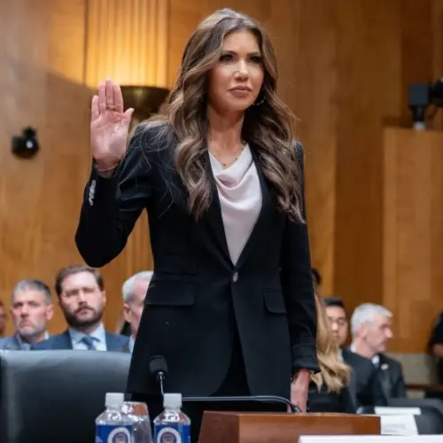 Secretary Kristi Noem during Dept. of Homeland Security 2026 budget hearing WASHINGTON^ DC^ UNITED STATES - MAY 20^ 2025