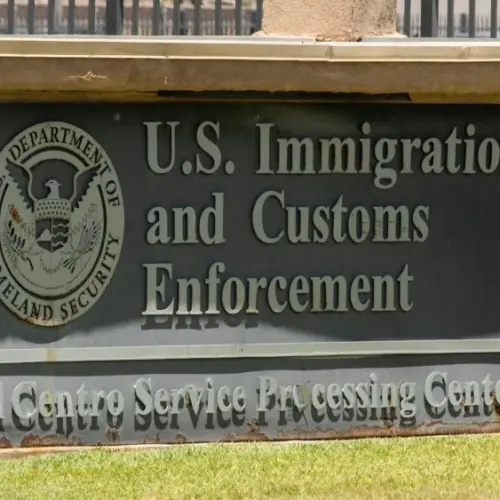 U.S. Immigration and Customs Enforcement Service Processing Center. El Centro^ California^ USA - May 27^ 2022