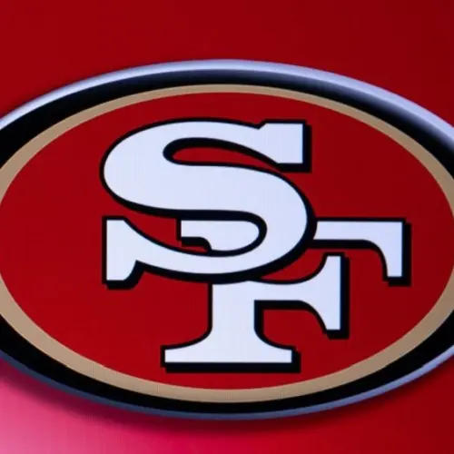 NFL's San Francisco 49ers LOGO on red background