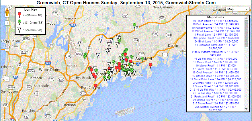 Open Houses for Sunday 9/13/15