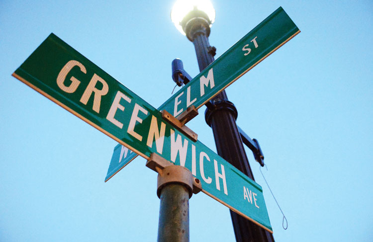 Greenwich Avenue, Arch Street and Havemeyer Place Intersection